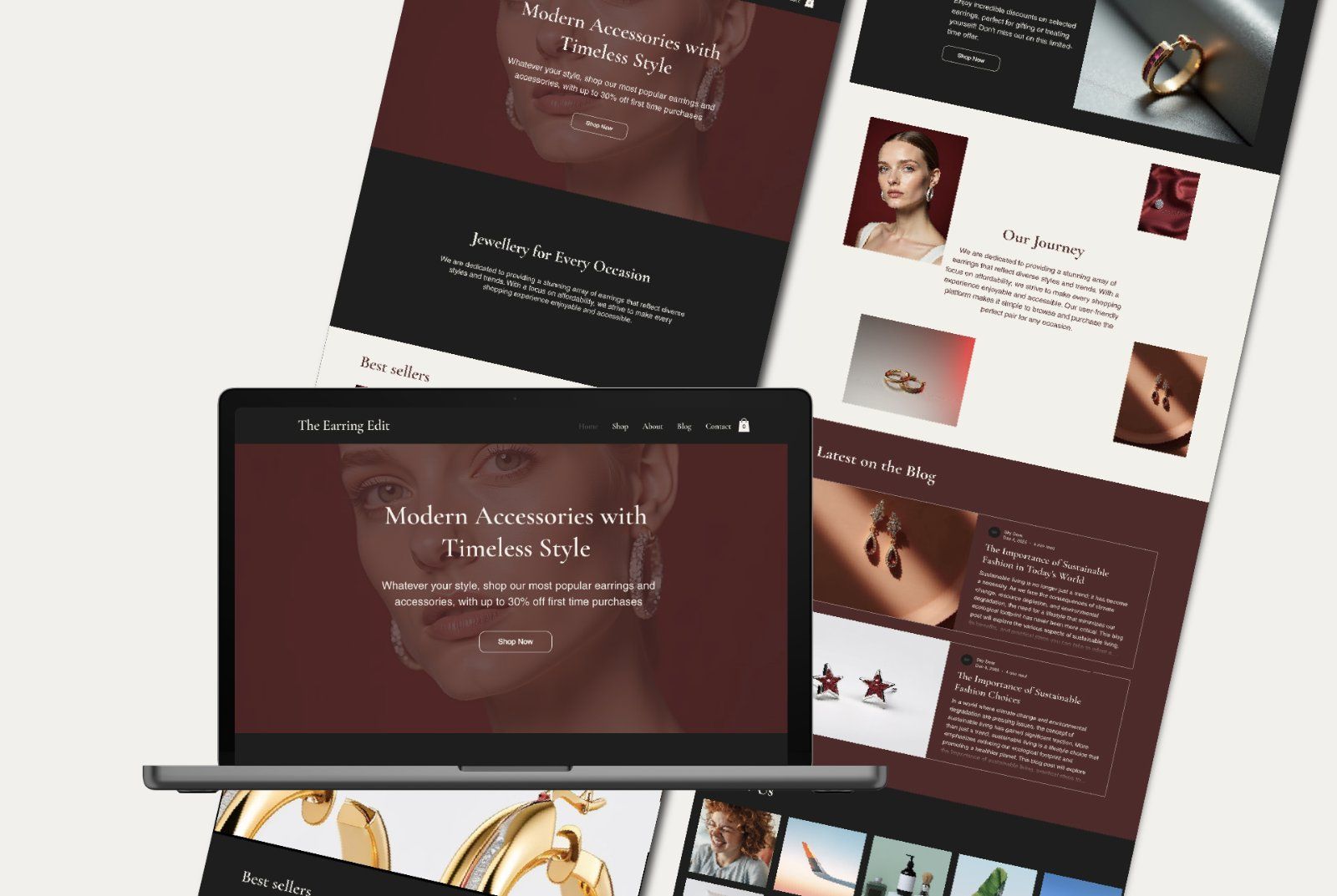 Wix eCommerce Jewelry Website Template