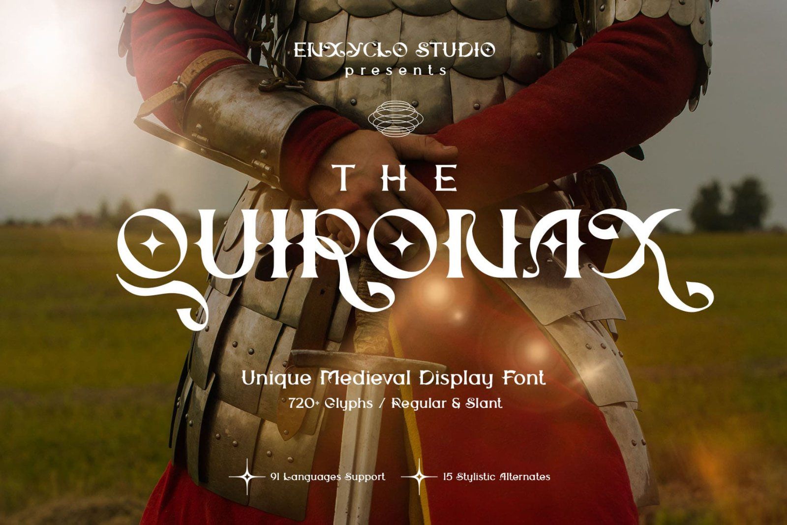 THE QUIRONAX — Medieval Blackletter Font — image 1