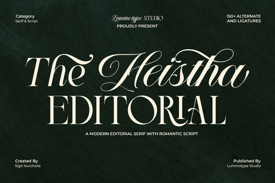 LT The Heistha Editorial – Font Duo
