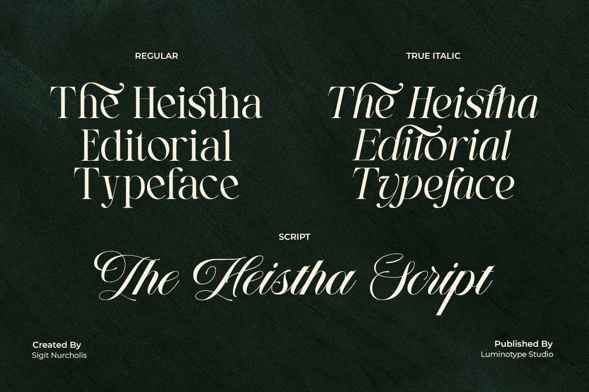 LT The Heistha Editorial – Font Duo