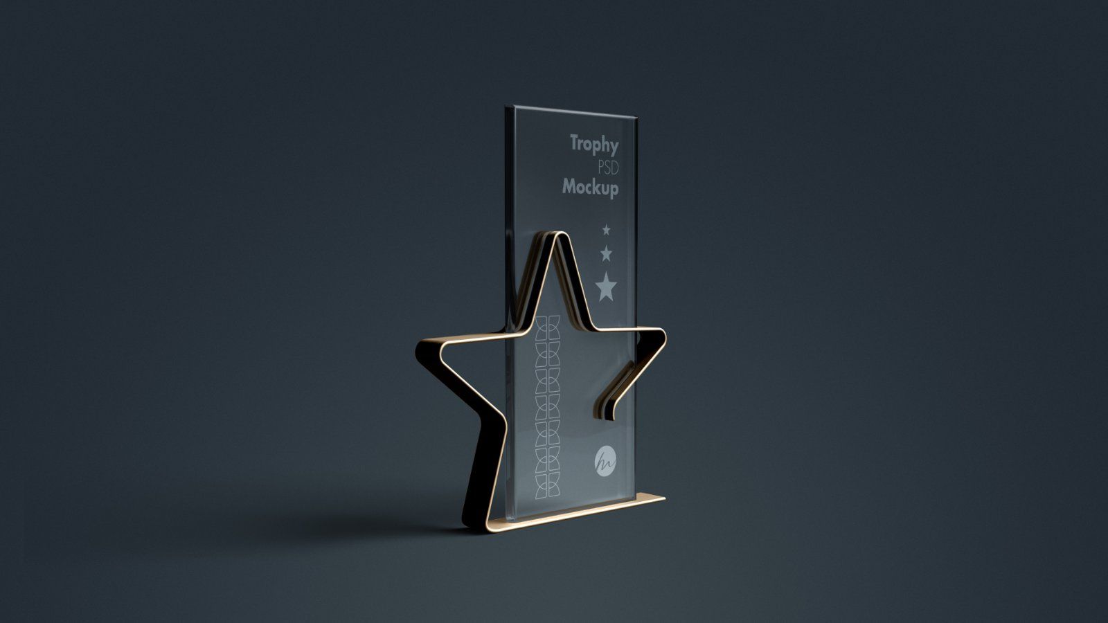 Star Frame Acrylic Trophy Mockup – 5 PSDs — image 4