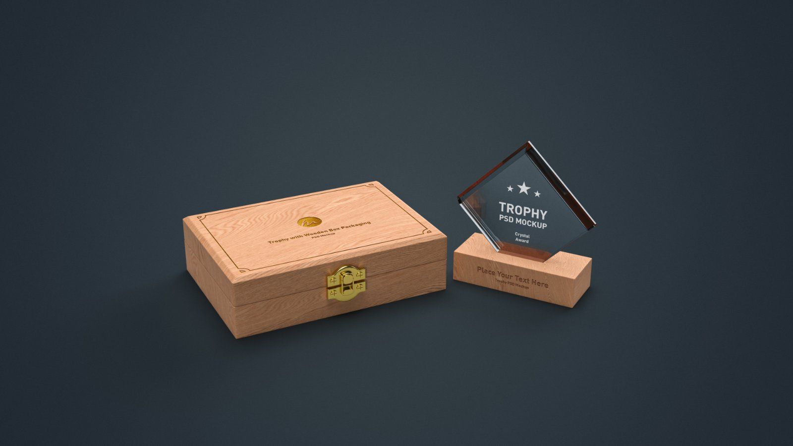 Diamond Crystal Trophy Award PSD Mockup - 4 PSDs — image 2