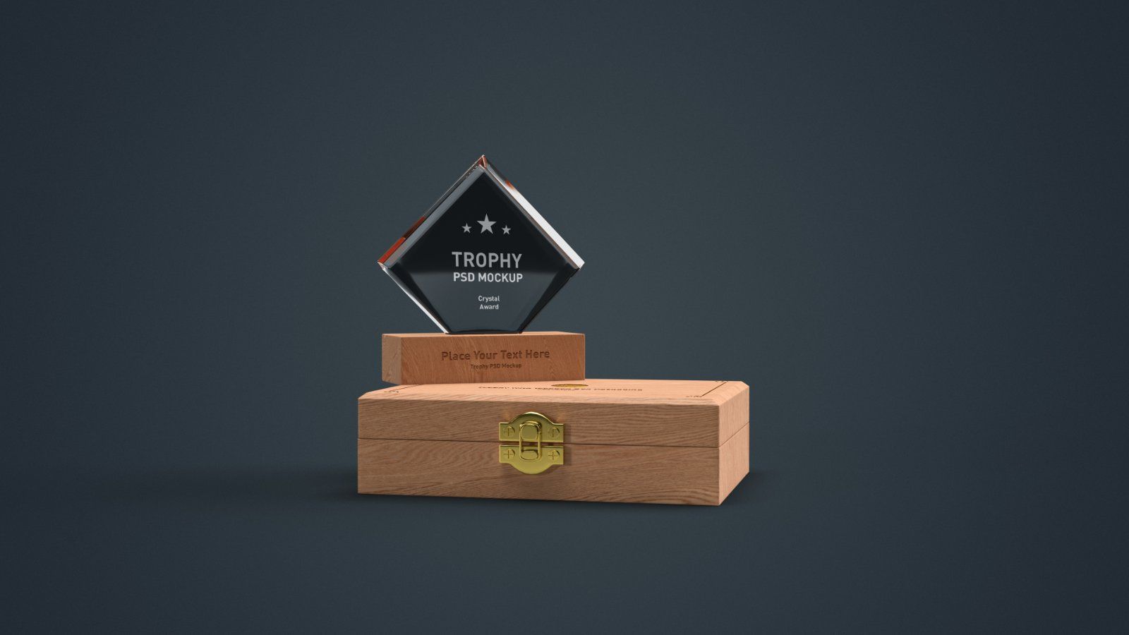 Diamond Crystal Trophy Award PSD Mockup - 4 PSDs — image 3