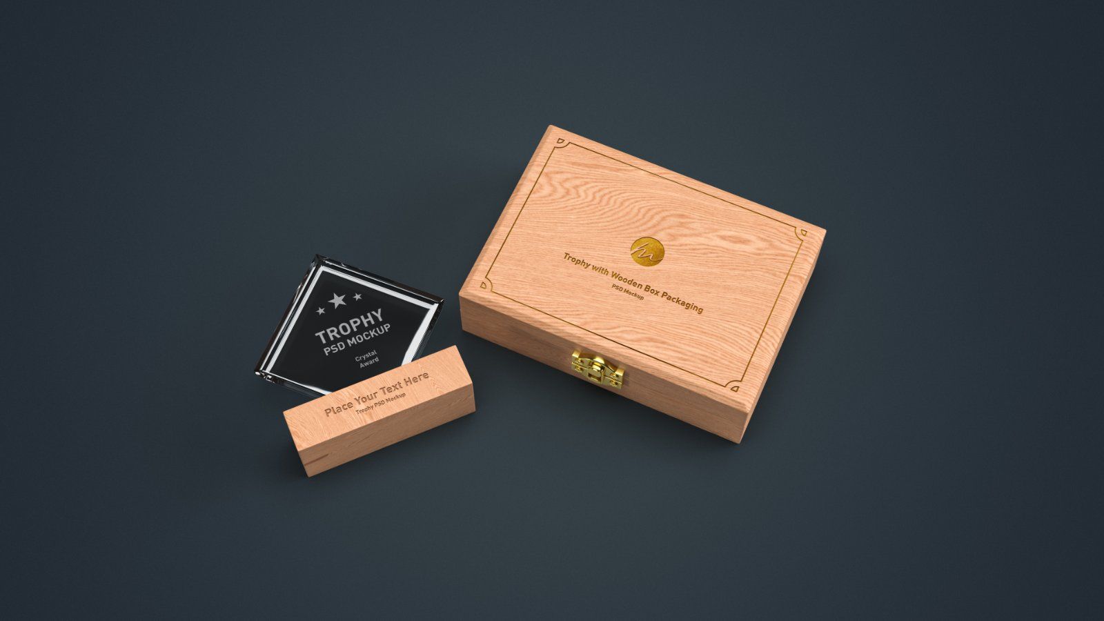 Diamond Crystal Trophy Award PSD Mockup - 4 PSDs — image 5
