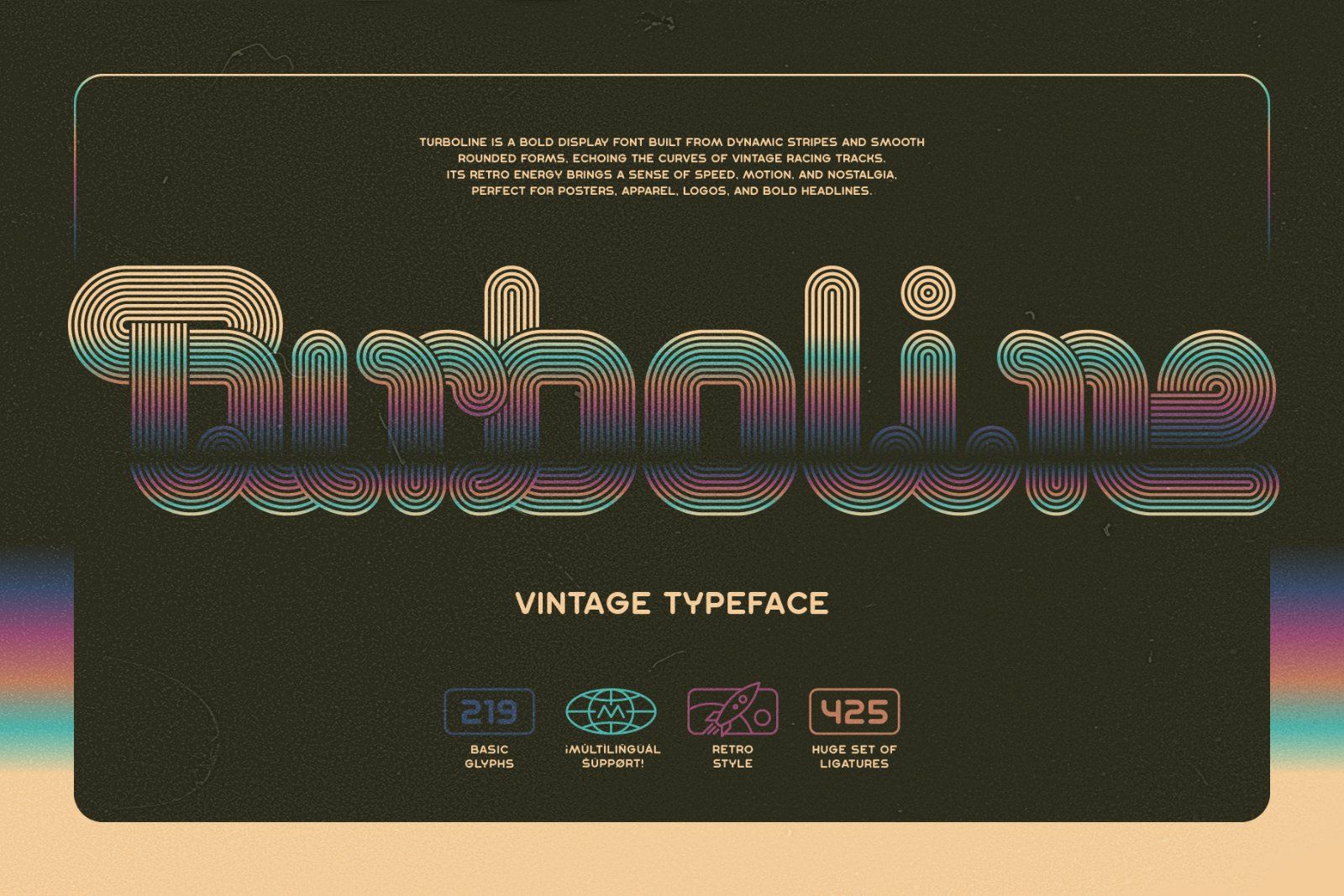 Turboline Vintage Font — image 1