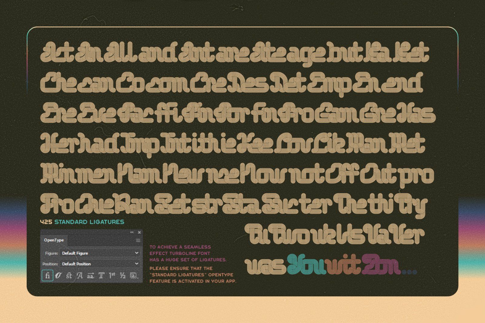 Turboline Vintage Font — image 8