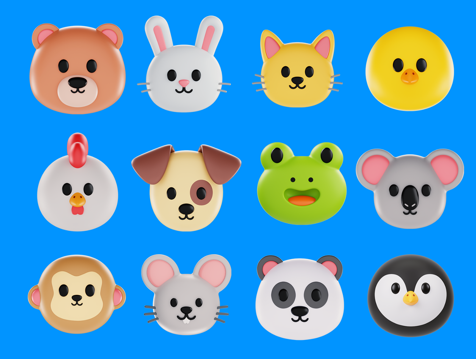Animojis 3D Icon Pack