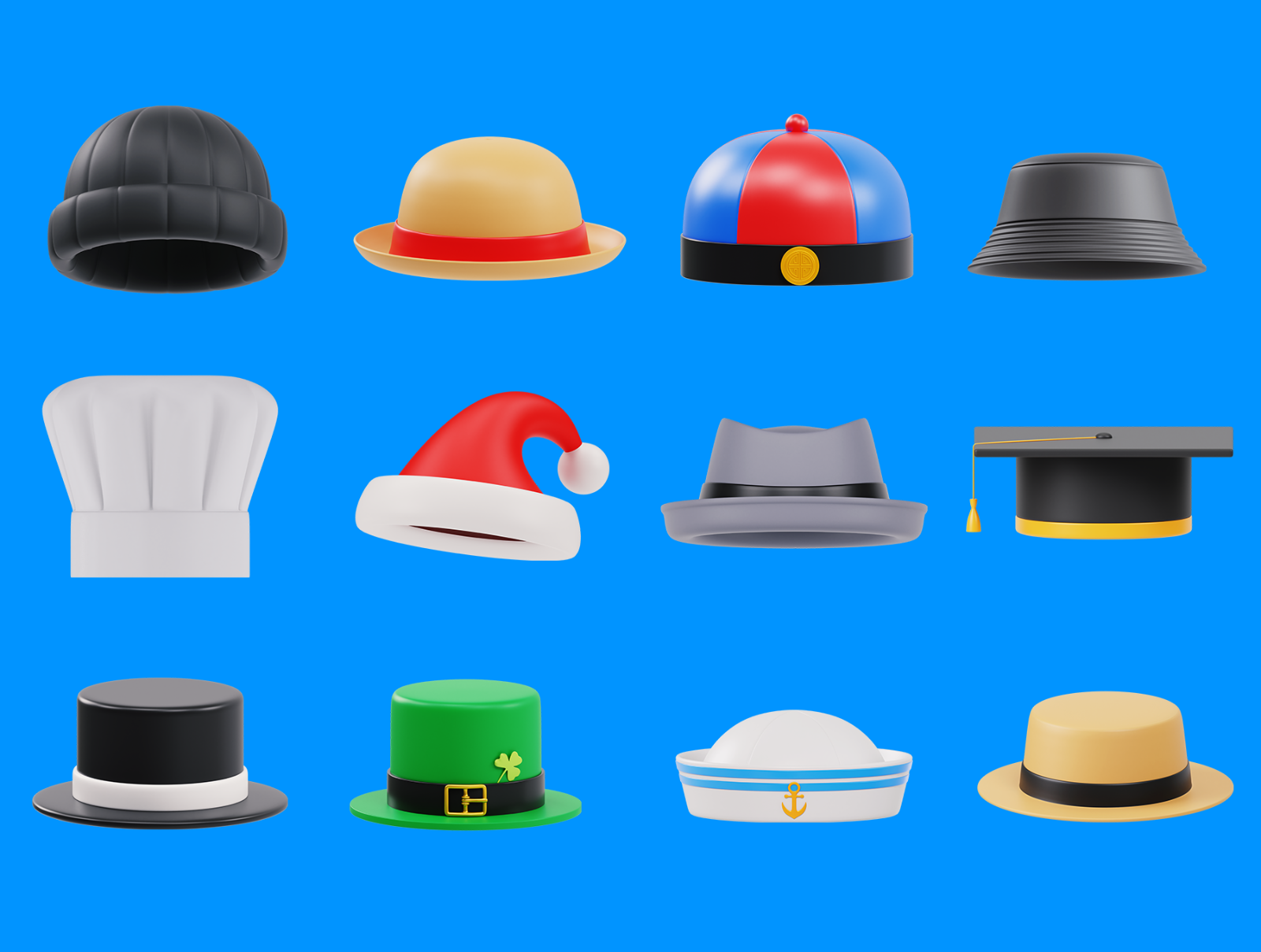 Headgear 3D Icon Pack