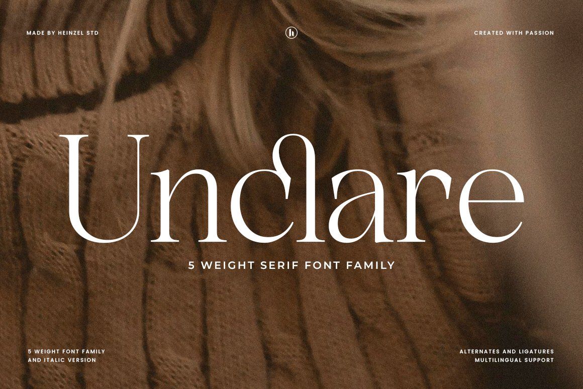 Unclare Serif Font Family With Ligatures — image 1