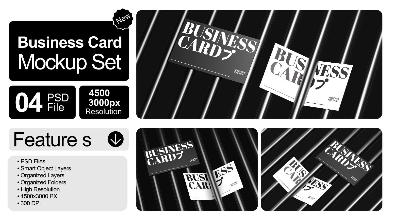 Business Card Mockup Set 2