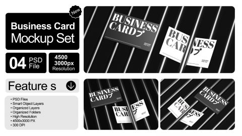 Business Card Mockup Set 2