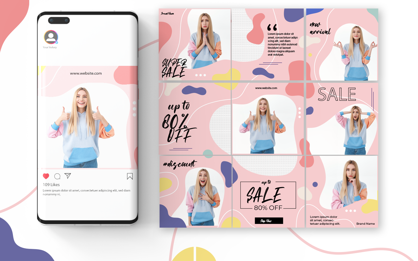 Instagram Posts Social Media Templates-05-21