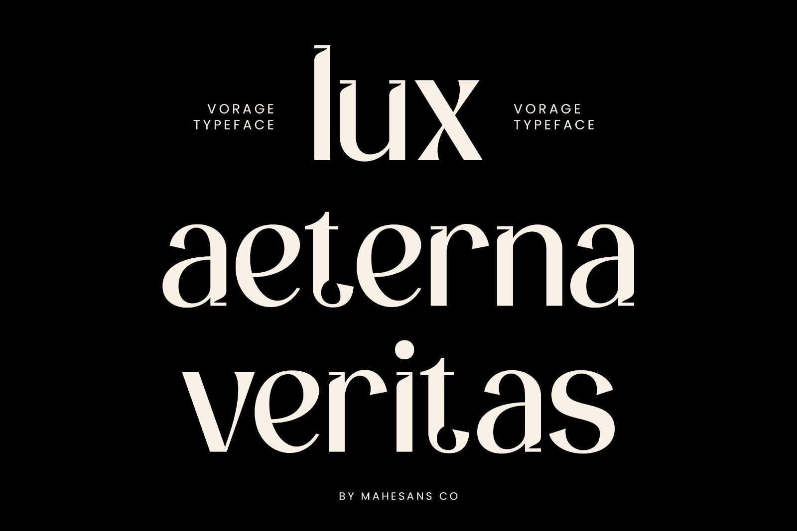 Vorage | Modern Minimalist Typeface