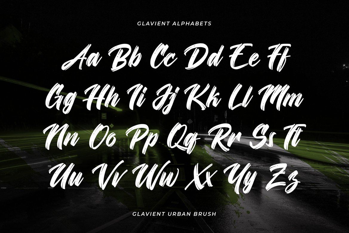 Glavient – Urban Brush Display Font