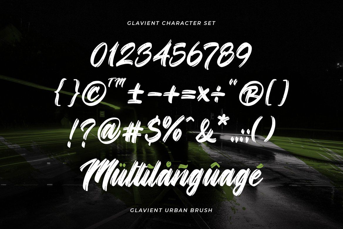 Glavient – Urban Brush Display Font