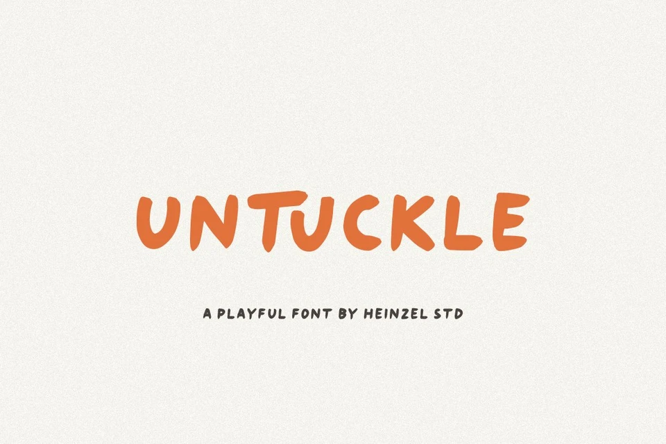 Untuckle Playful All-Caps Handwritten Font