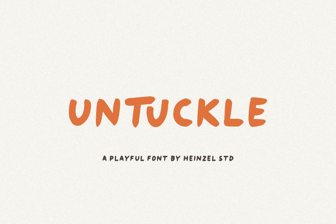 Untuckle Playful All-Caps Handwritten Font — image 1
