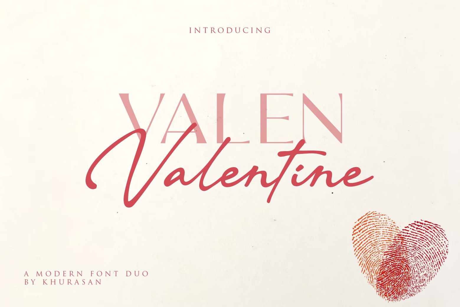 Valen Valentine Font Duo