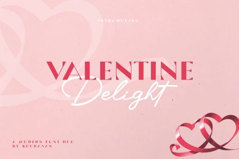 Valentine Delight Font Duo