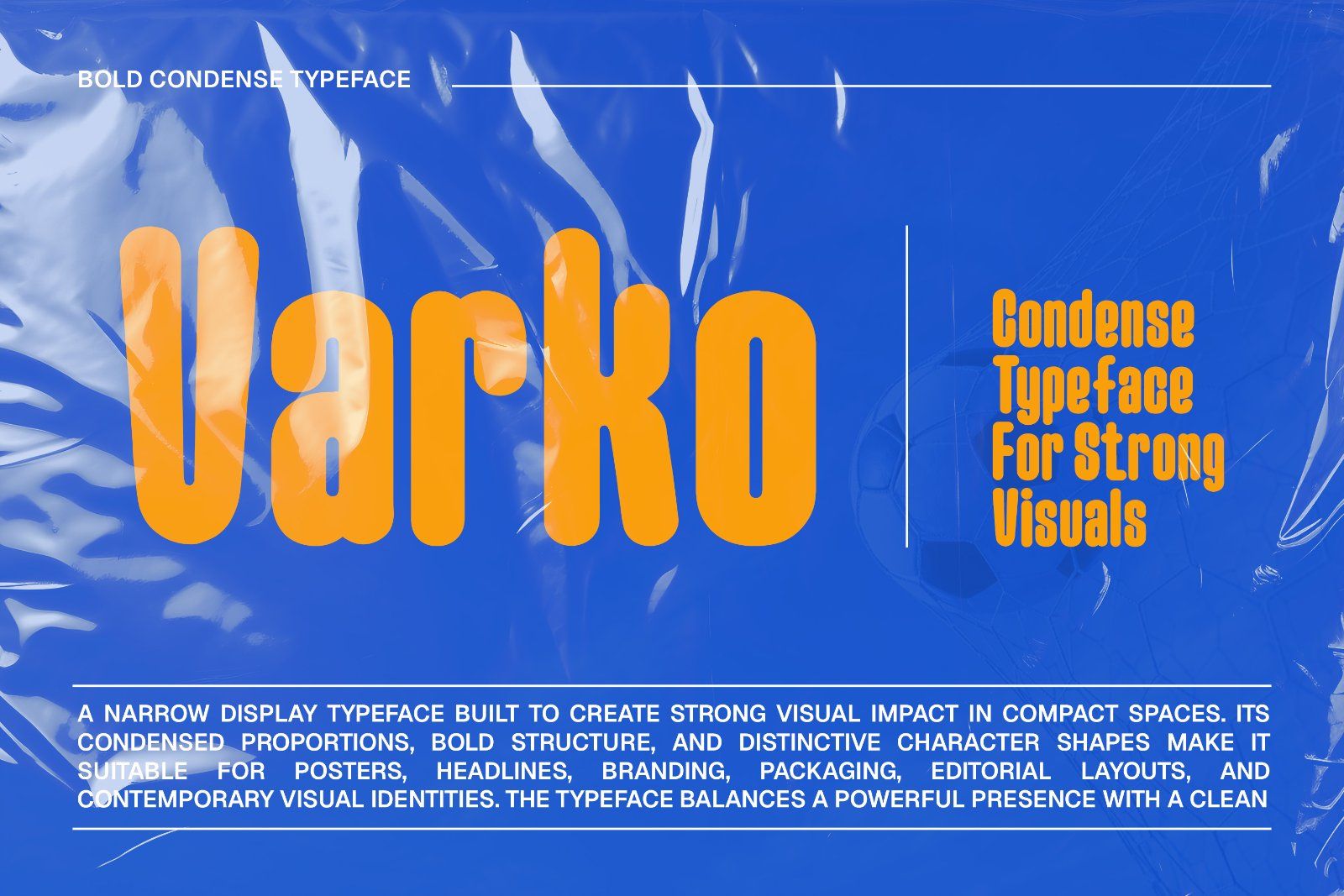 Font Varko Condense — Bold Condensed Display Typefac — image 1