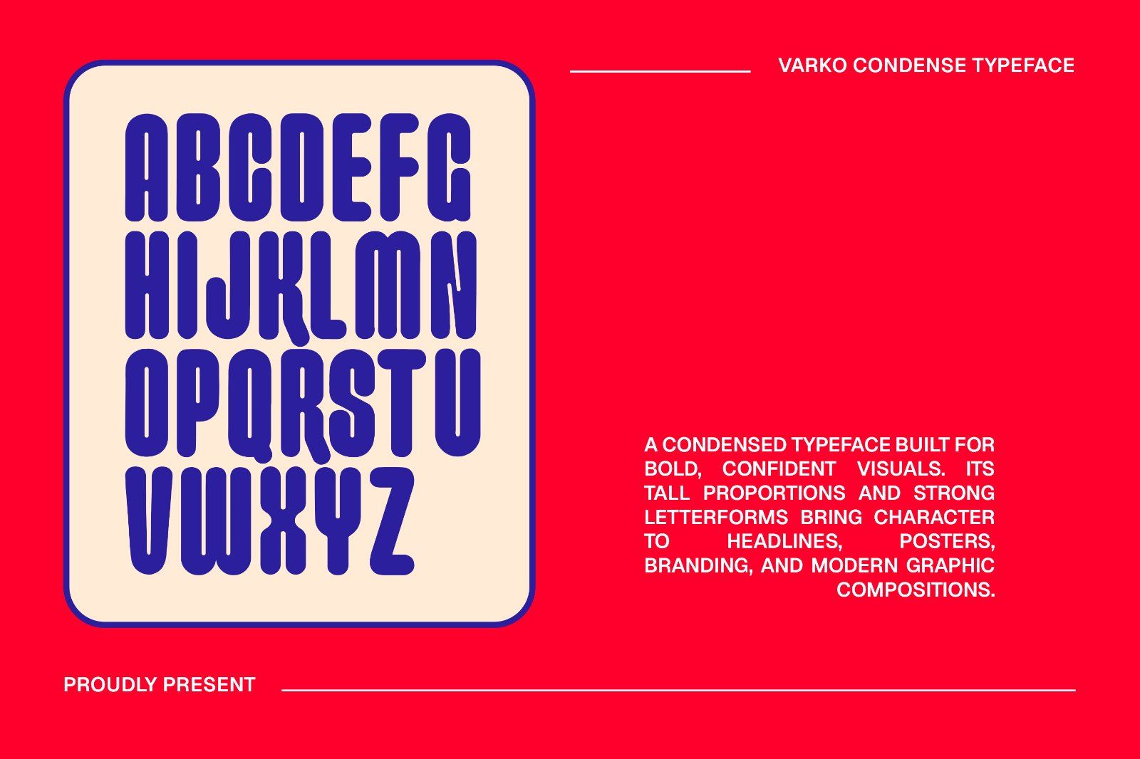 Font Varko Condense — Bold Condensed Display Typefac — image 2