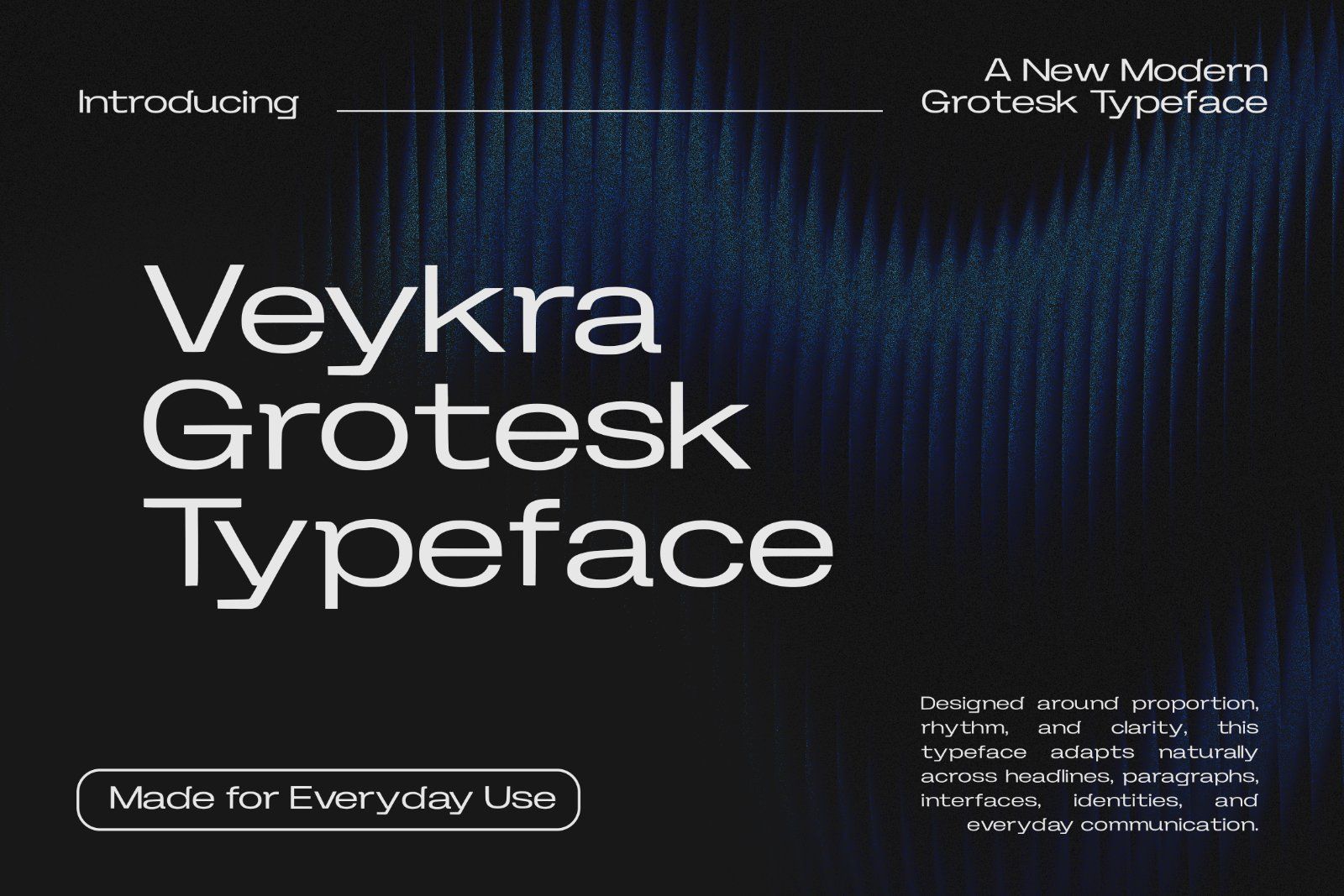Font Veykra Grotesk — A Modern Grotesk Typeface — image 1