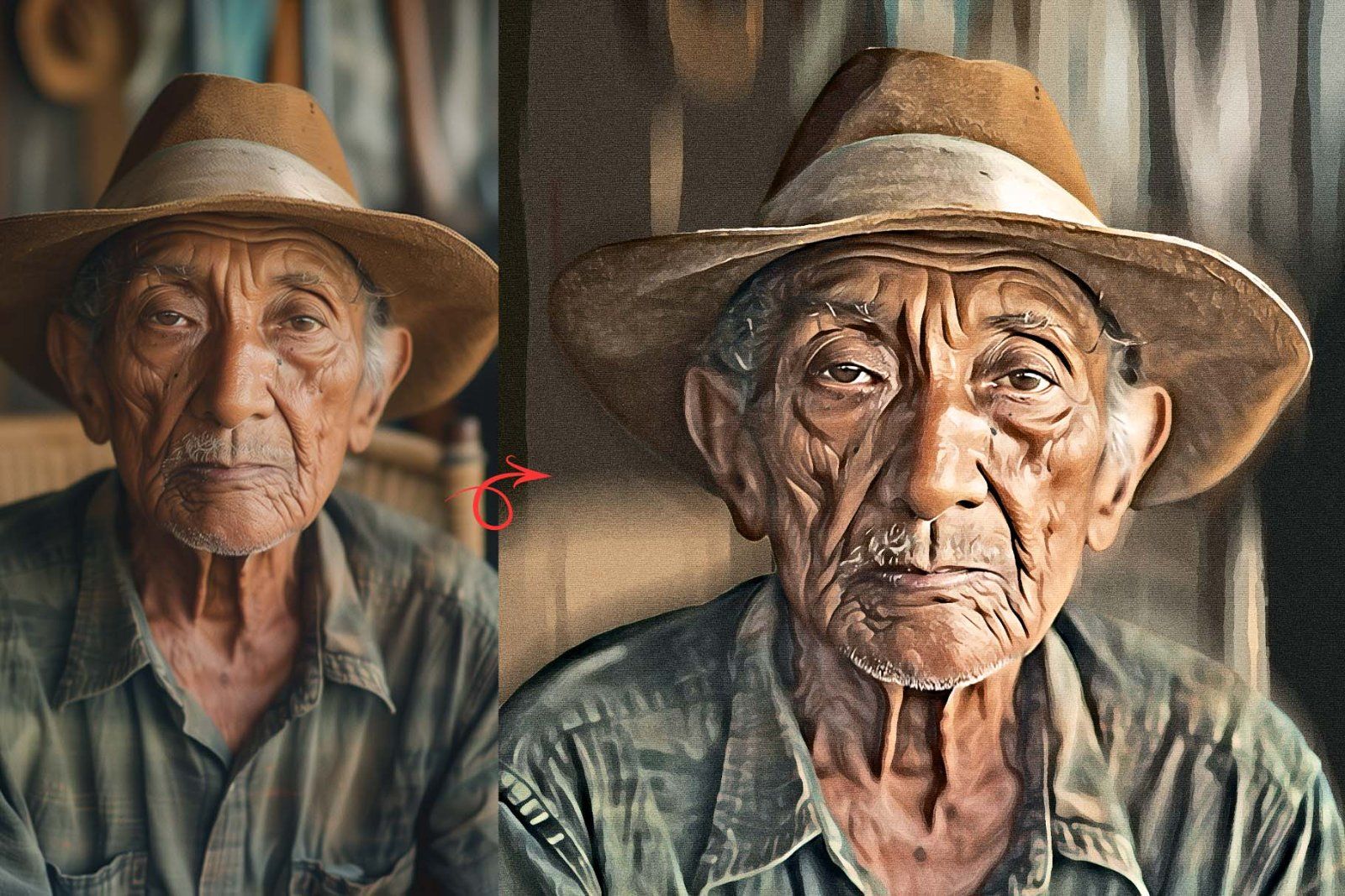 Vibrant Oil Paint Photoshop Action