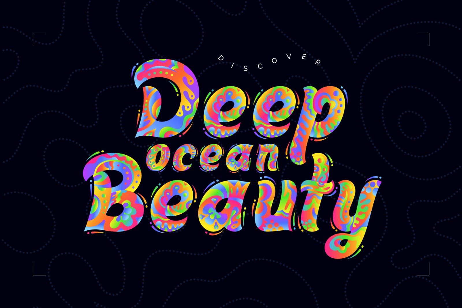 Vivid Corals — Color Vector Font — image 2