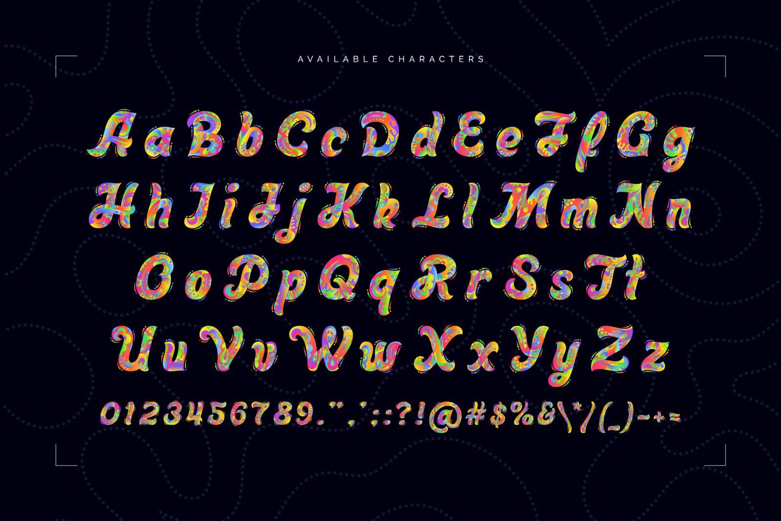 Vivid Corals — Color Vector Font — image 4