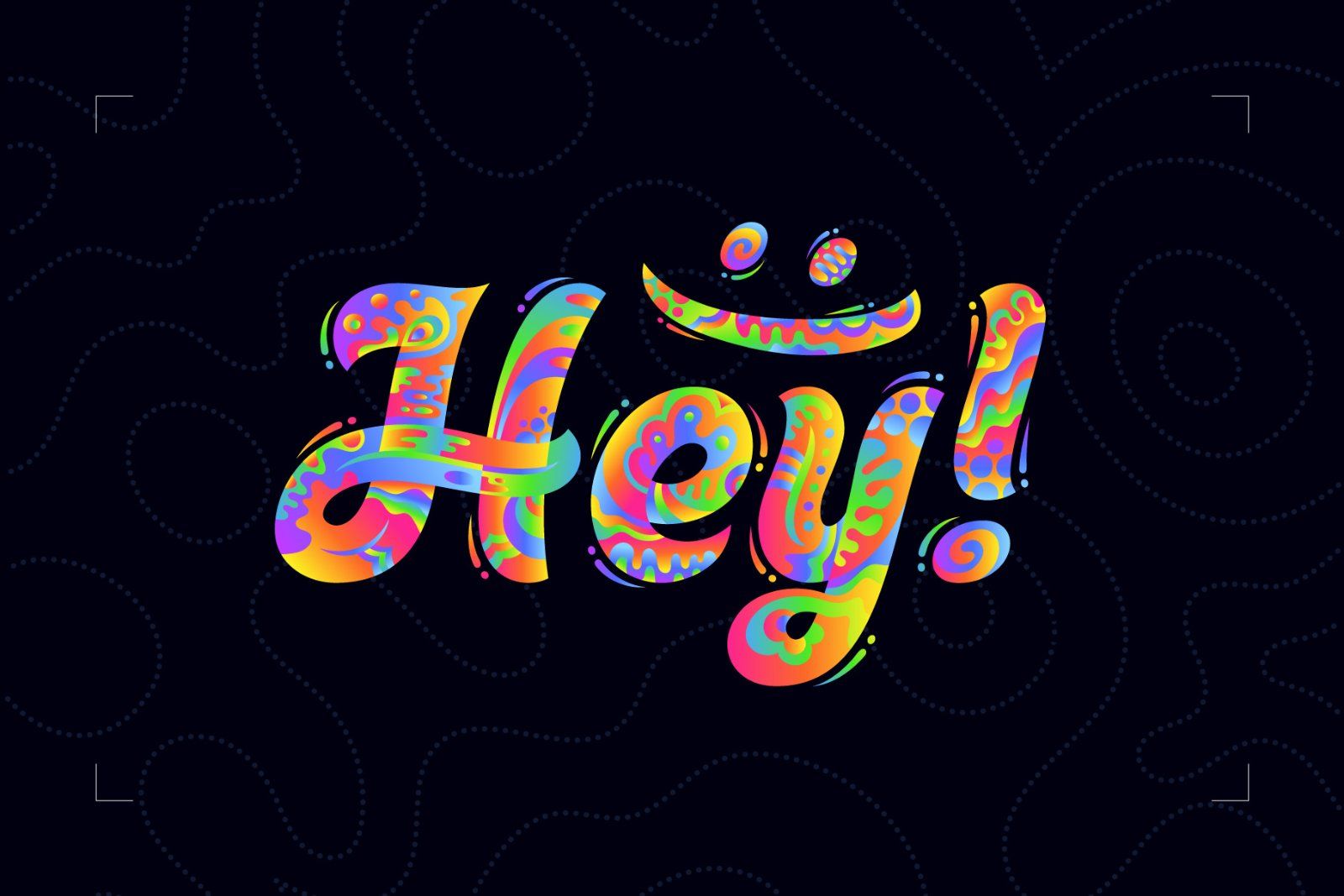Vivid Corals — Color Vector Font — image 5