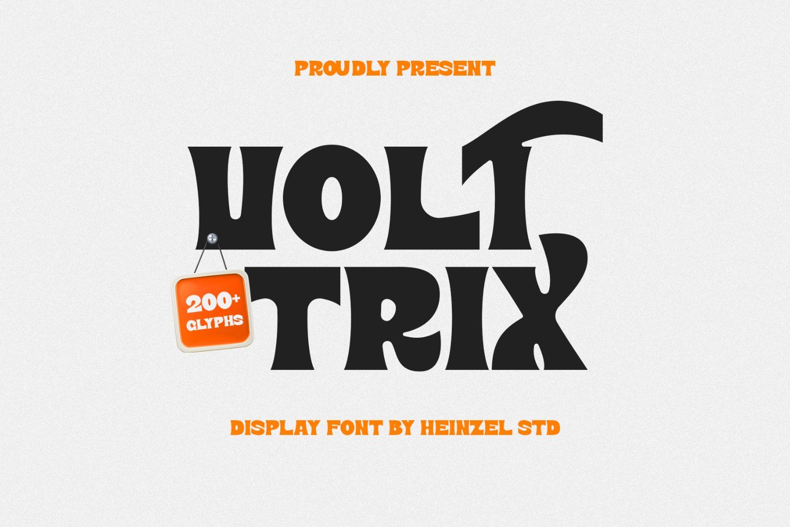 Volt Trix Bold Display Font — image 1