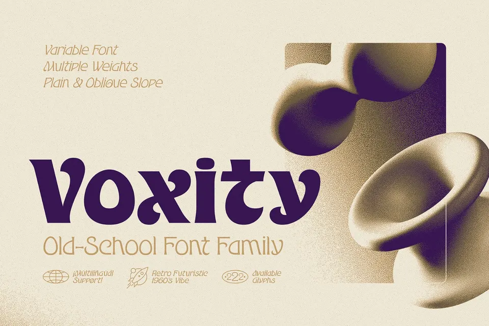 Voxity Old-School Font Family