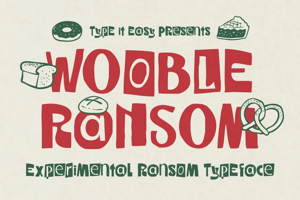 ST Wooble Ransom - Experimental Typeface