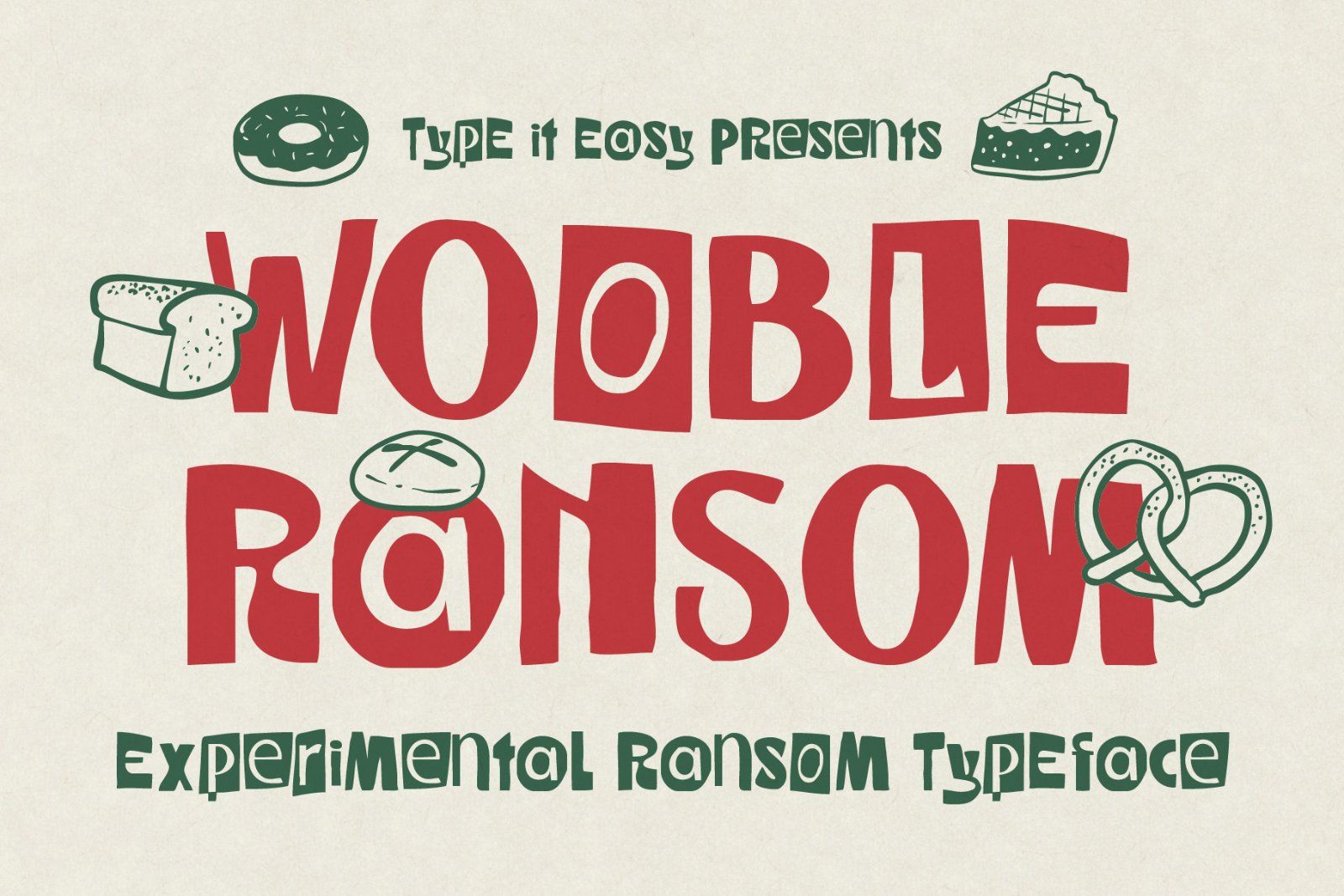 ST Wooble Ransom - Experimental Typeface — image 1