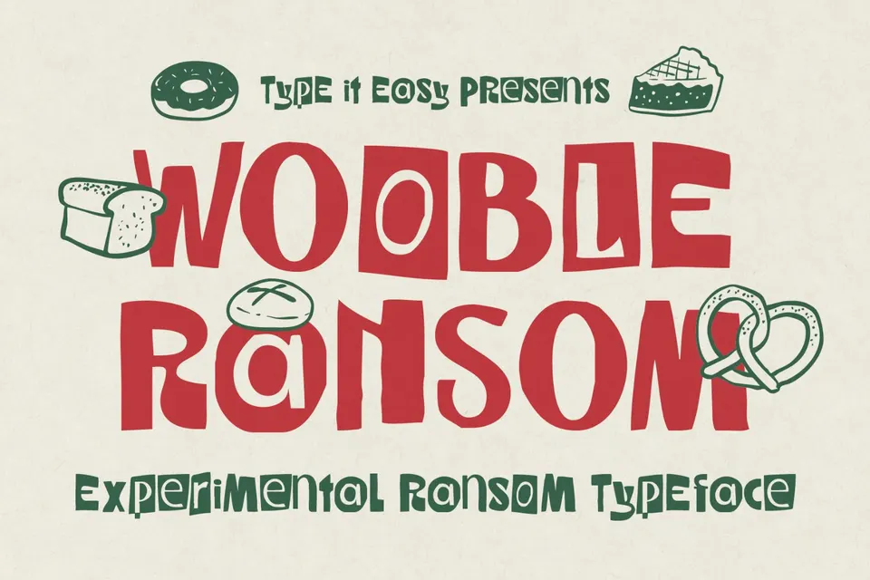 ST Wooble Ransom - Experimental Typeface