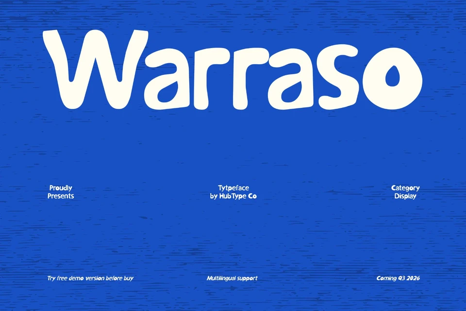 Warraso – Medium Organic Display Font
