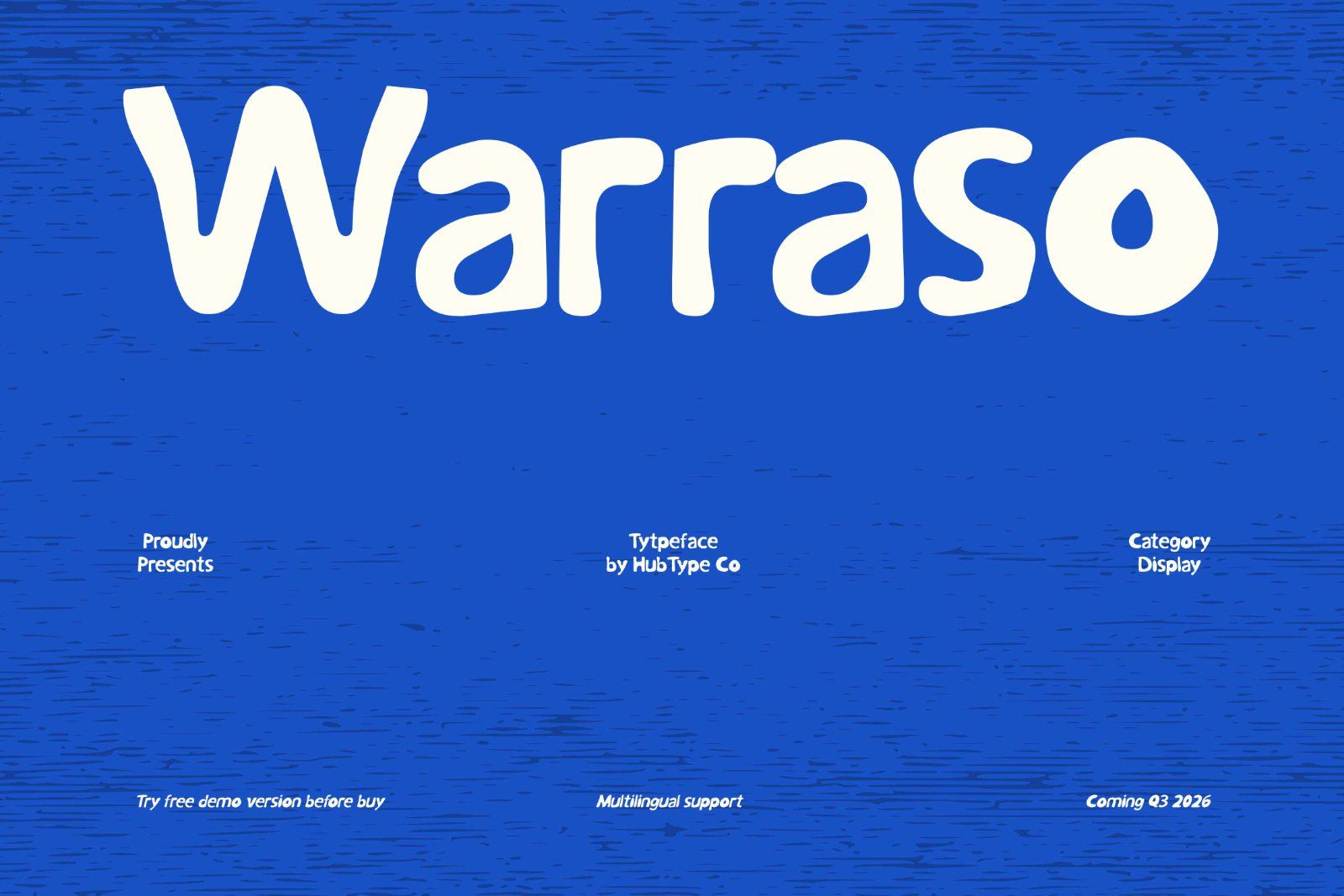 Warraso – Medium Organic Display Font — image 1