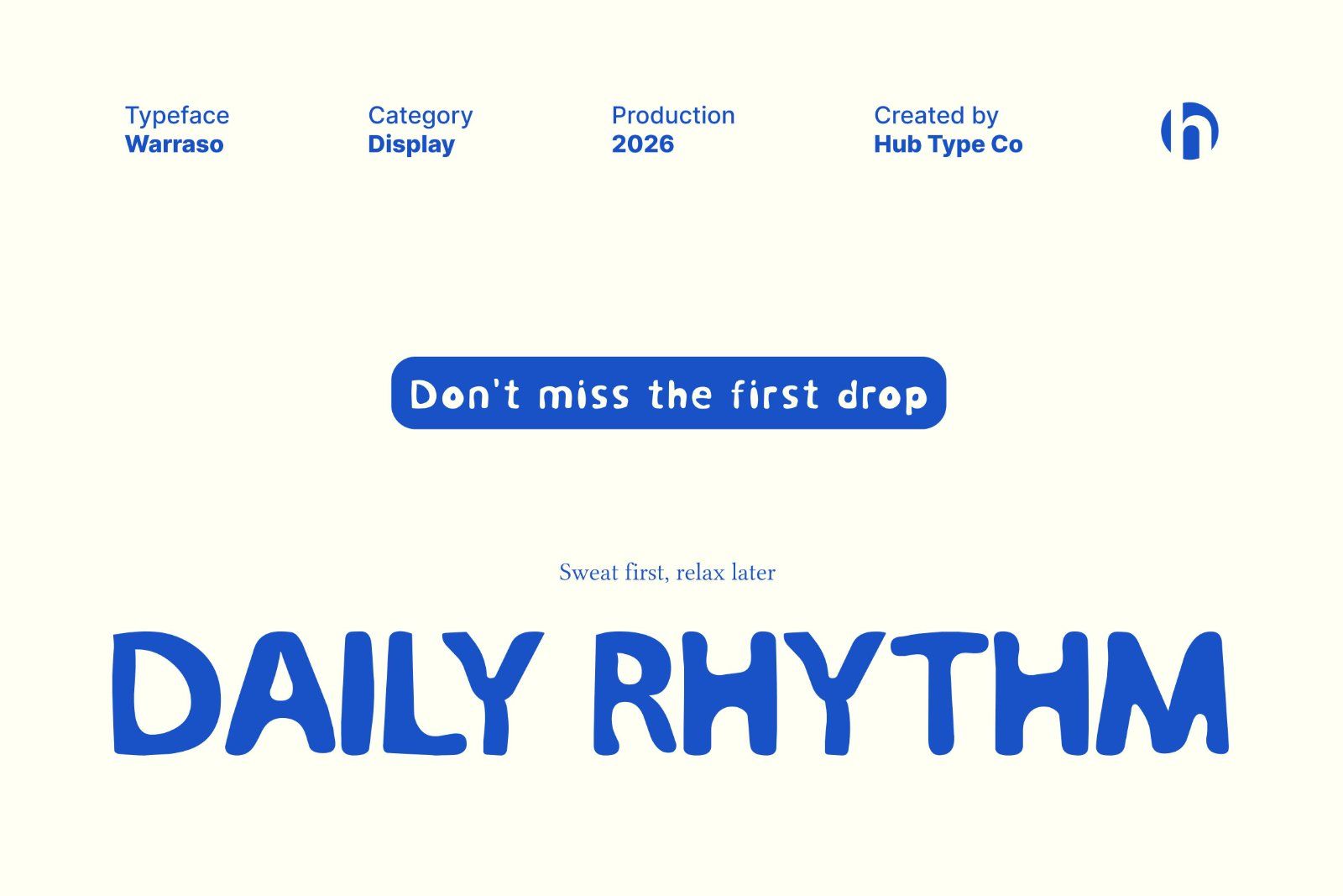 Warraso – Medium Organic Display Font — image 2