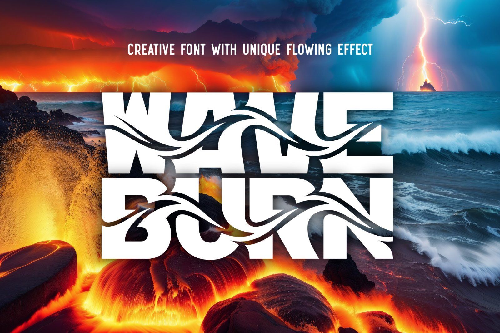 Wave Burn - Creative Font — image 1