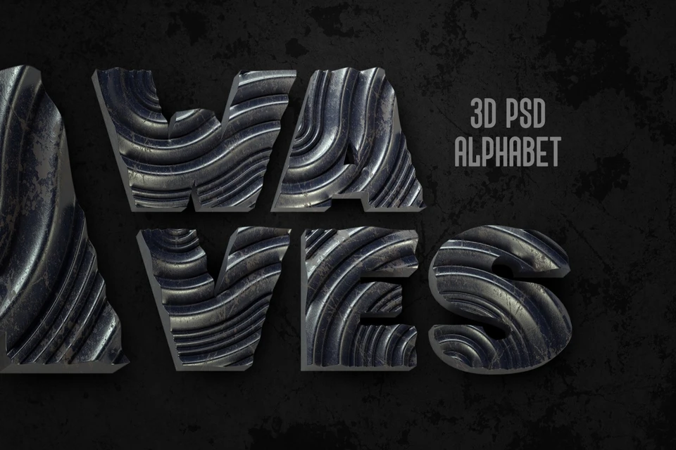 Waves PSD Alphabet