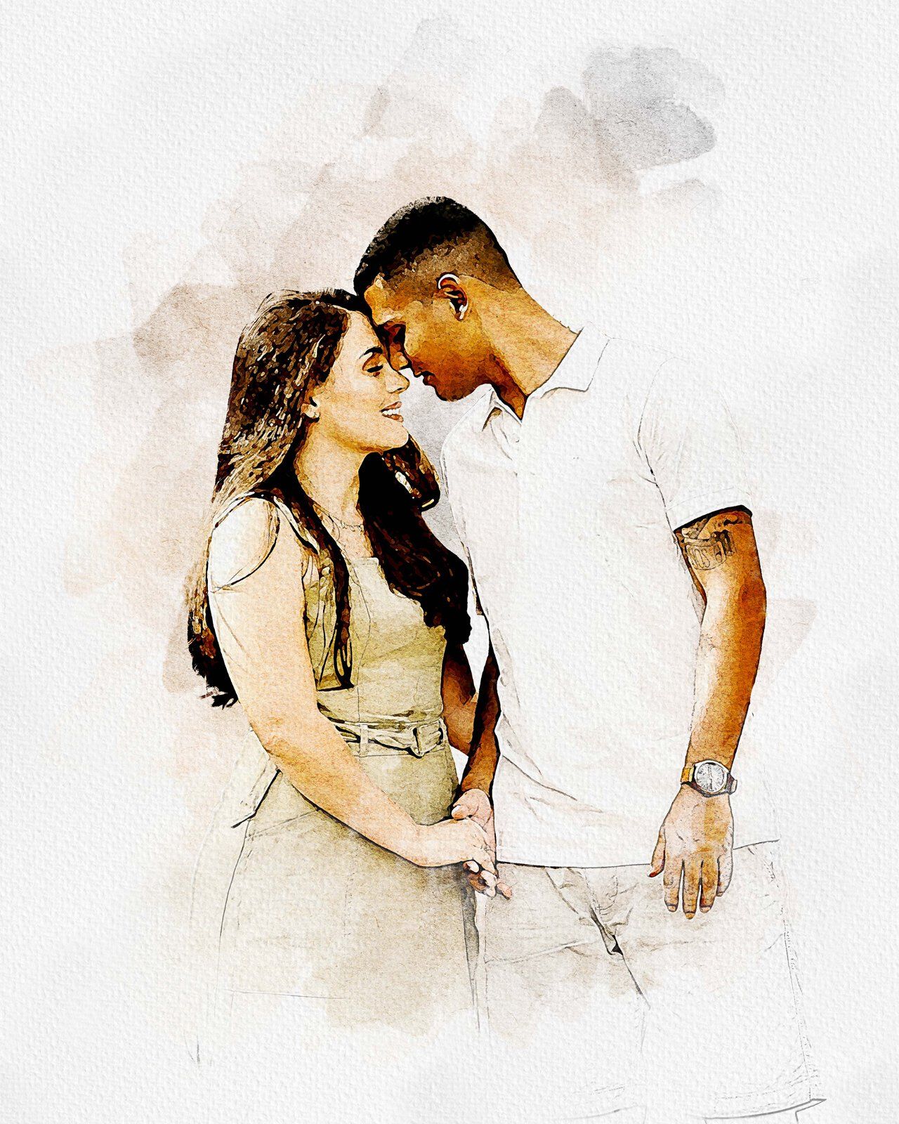 Painting Watercolor Splash Art