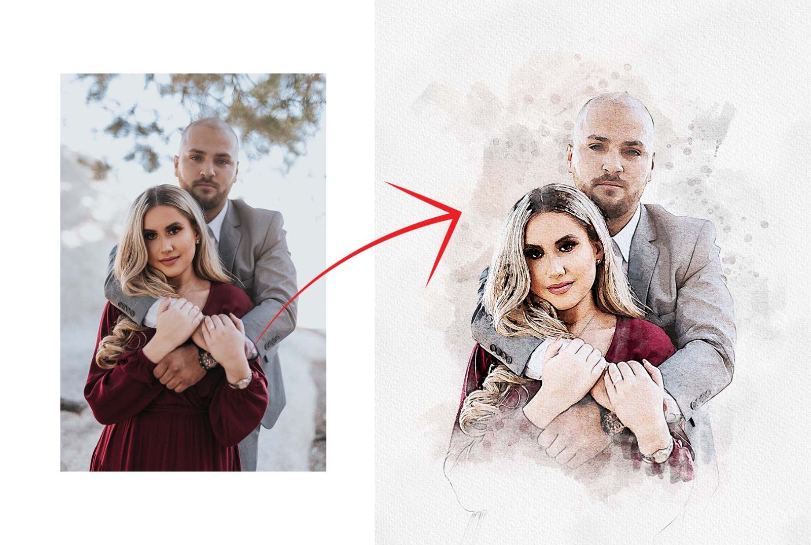 Painting Watercolor Splash Art