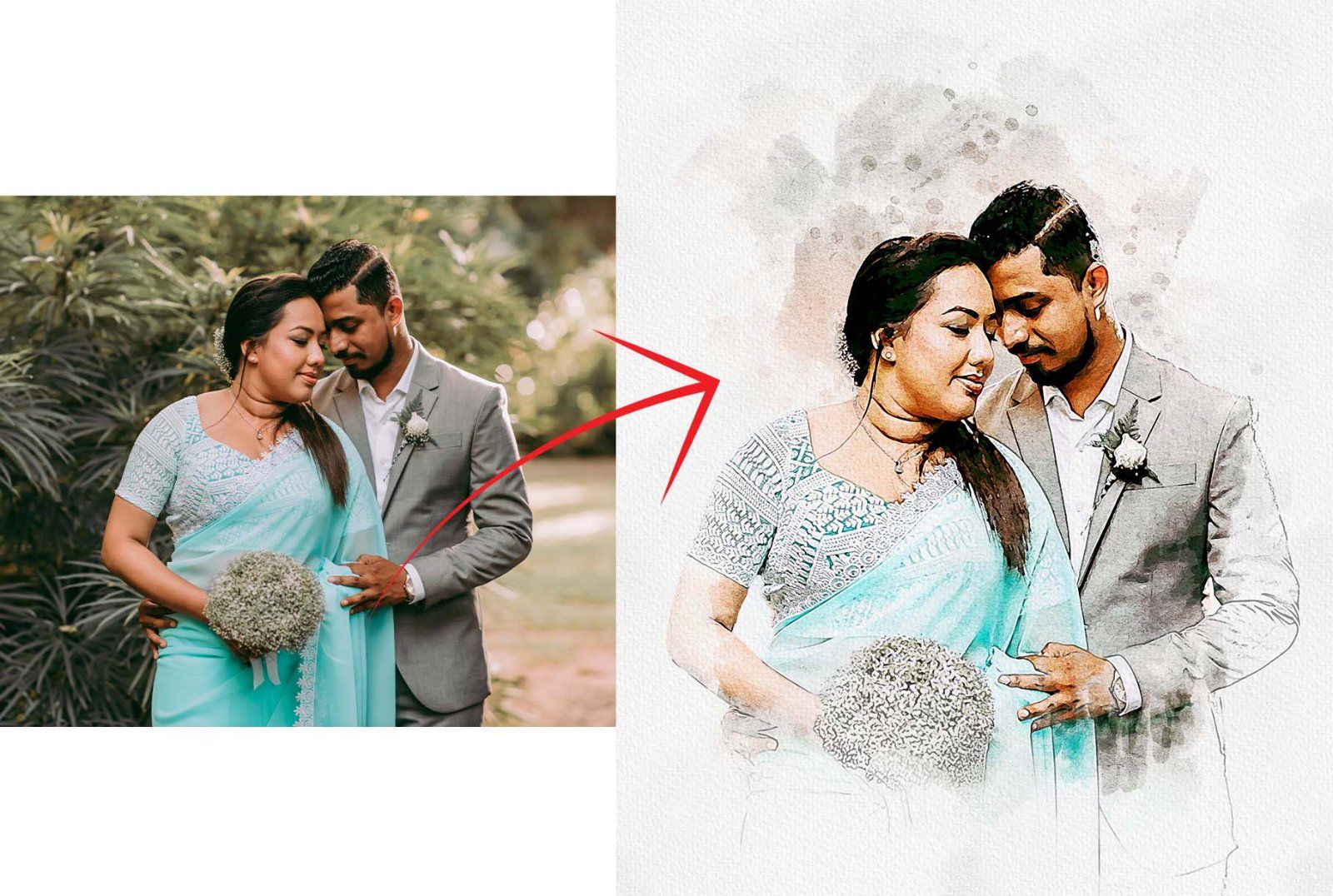 Painting Watercolor Splash Art