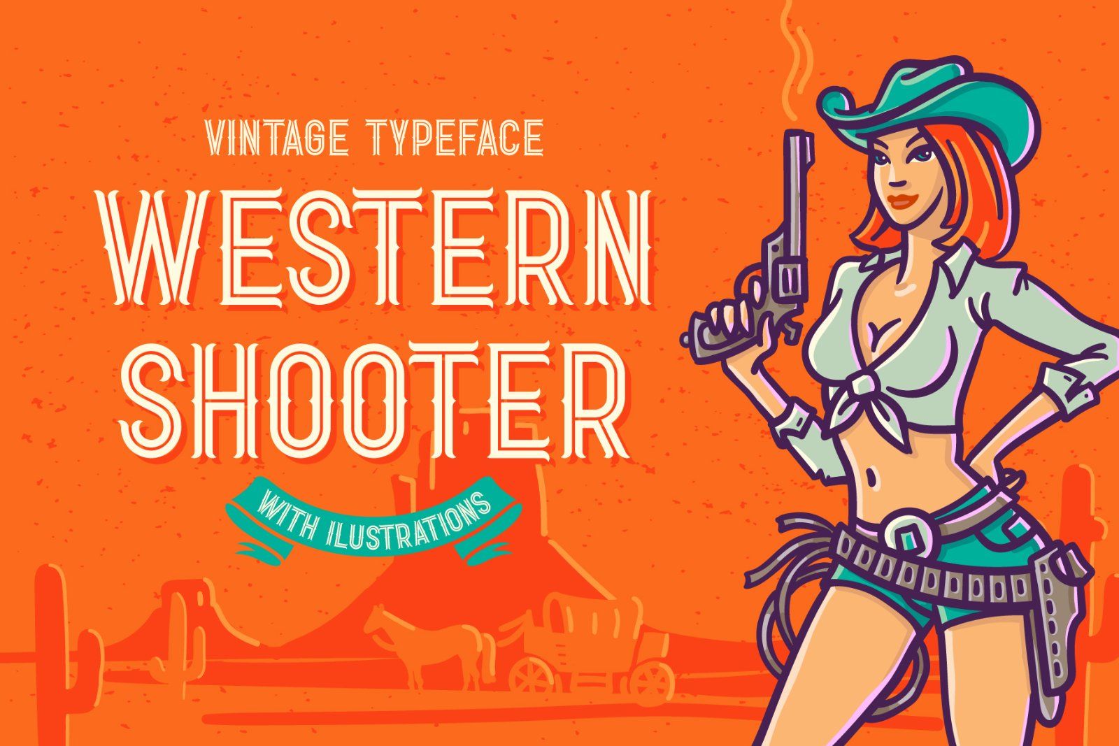 Western Shooter font with bonus — image 1