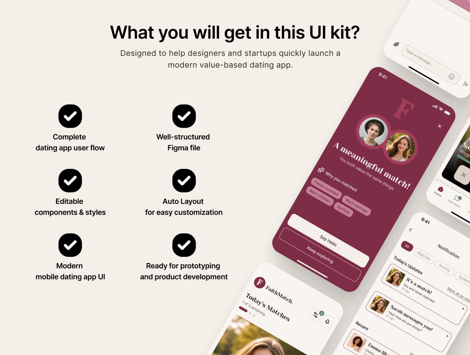 FaithMatch – Dating App Mobile UI Kit — image 3
