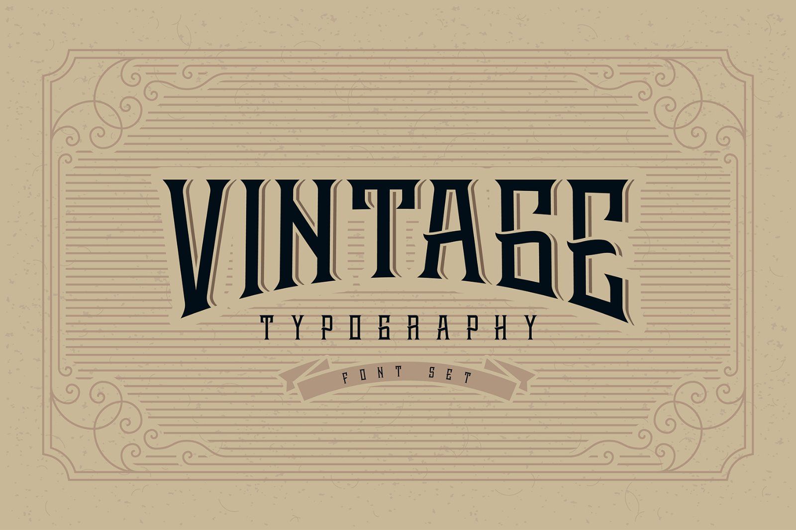 Whiskey Label Font with Bonus Graphics — image 2