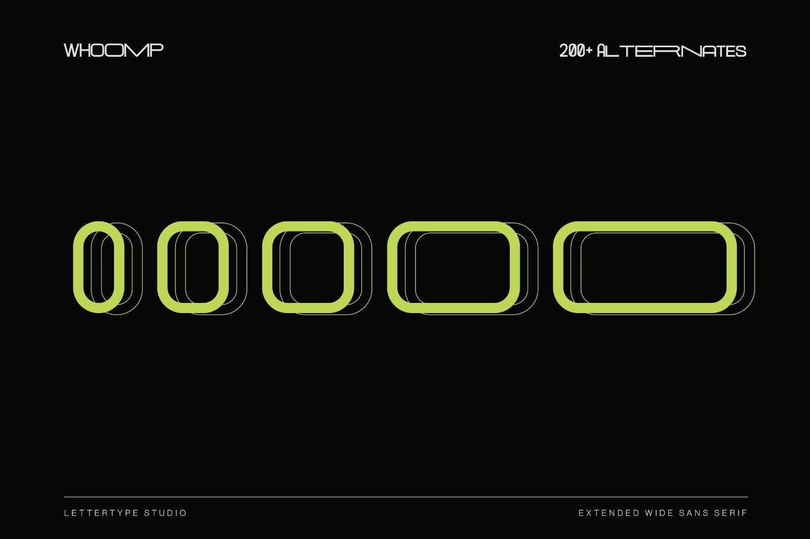 Whoomp Extended Wide Modern Typeface — image 5