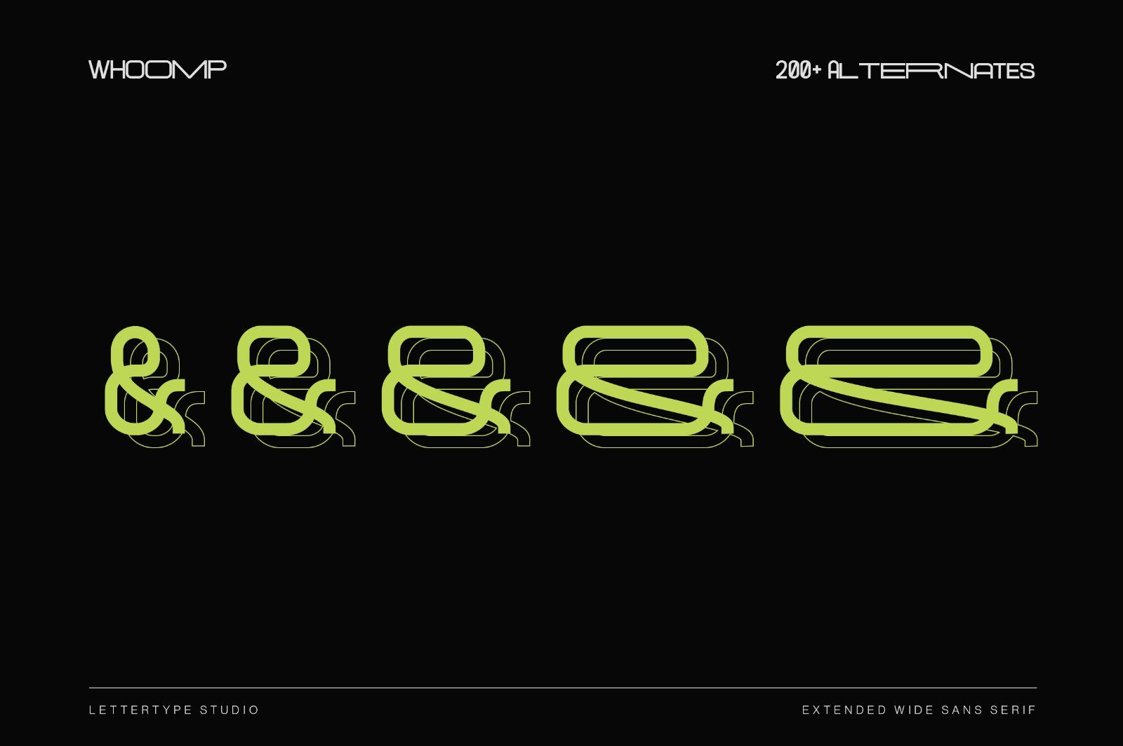 Whoomp Extended Wide Modern Typeface — image 9