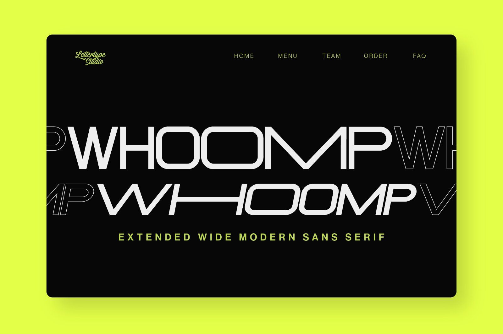 Whoomp Extended Wide Modern Typeface — image 10
