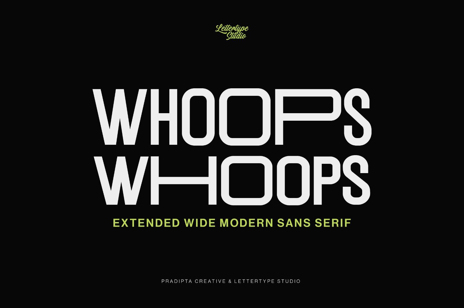 Whoops – Wide Modern Sans Font — image 1